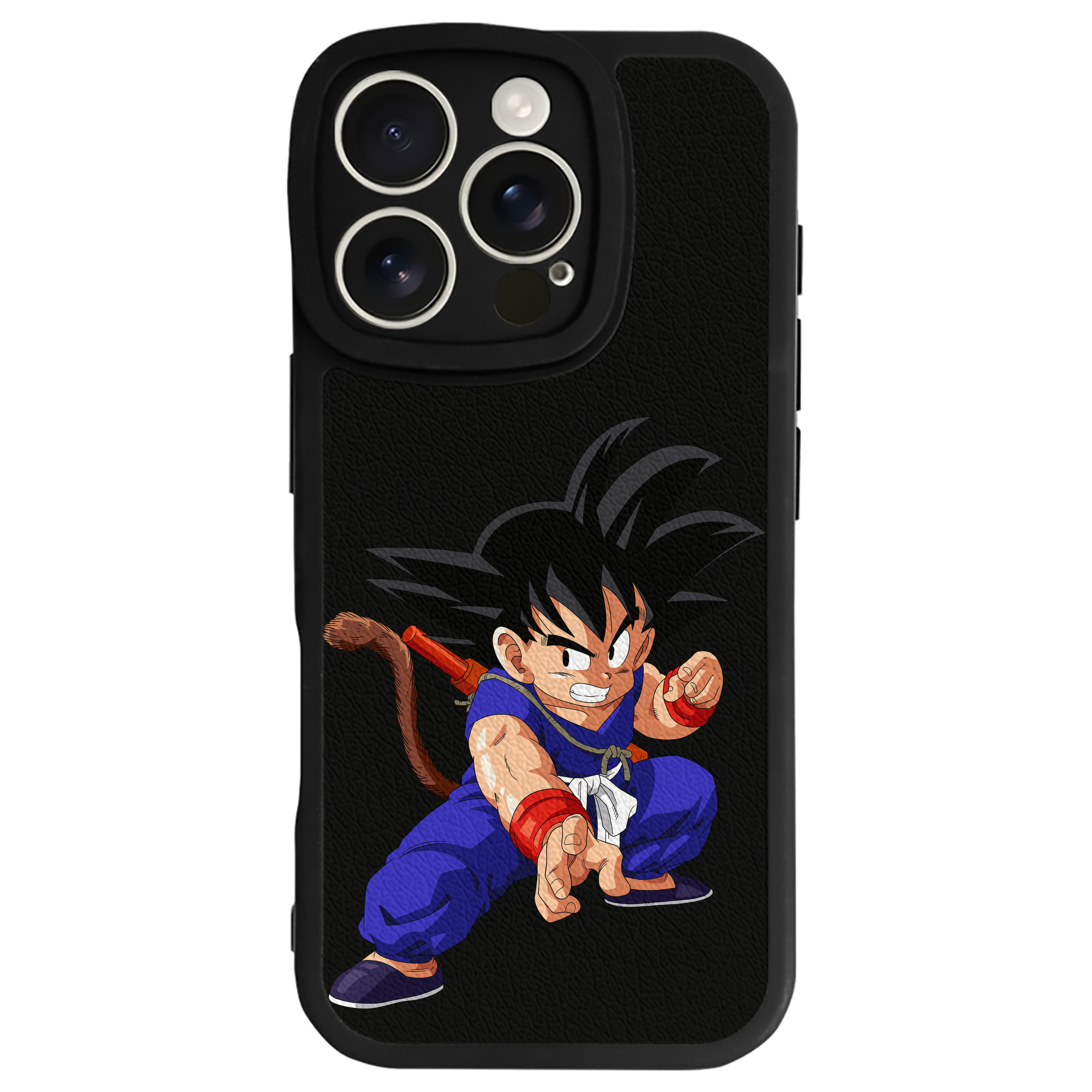 （画像用） ドラゴンボール 孫悟空（そん ごくう）Son Goku カカロット DRAGON BALL Kakarotto 【iPhone 16シリーズ対応】シリコンスマホケース（レザー調） 材質：シリコン